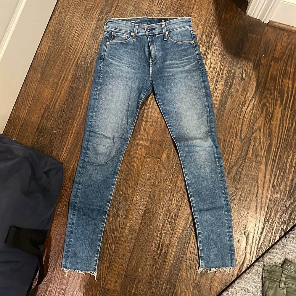 AG Adriano Goldschmied High Rise Farrah Skinny Ankle Jeans size 25R